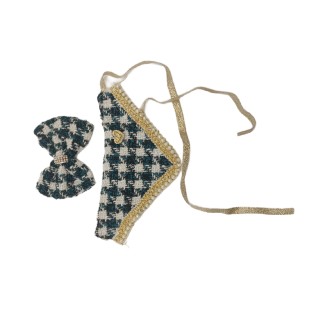 Chanel Triangle Scarf - Dark Green