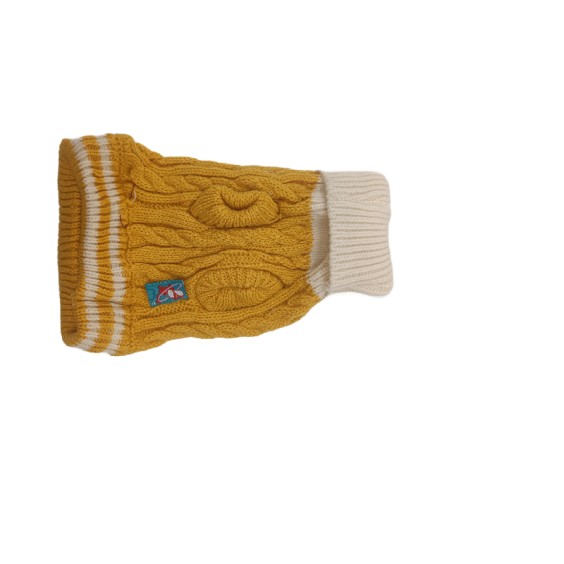 New Cable Knit Cardigan - Yellow  Pet Clothes