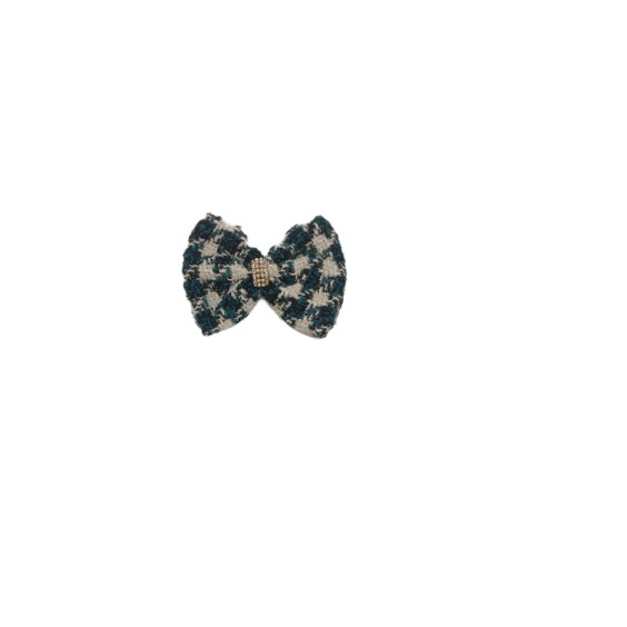 Fragrant Bowknot Hair Clip - Dark Green 