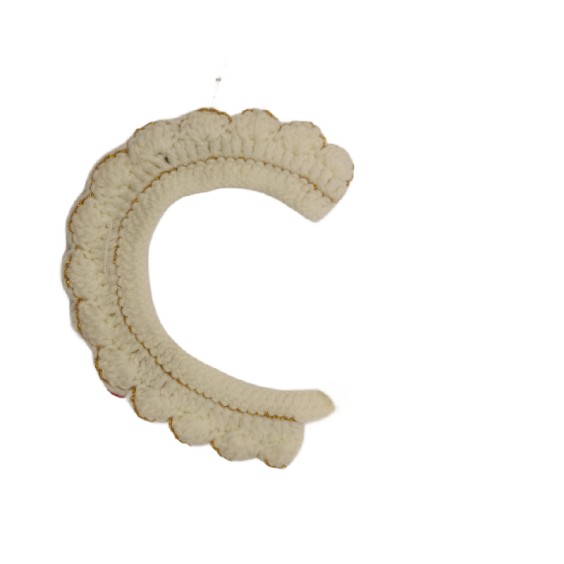 Christmas Gold Label Knitted Scarf - Candy Cane and Pine Cone Pattern 