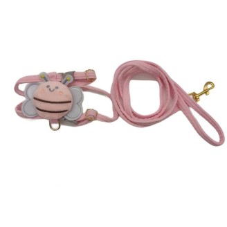 Pink Little Bee Pet Leash For Cats And Dogs