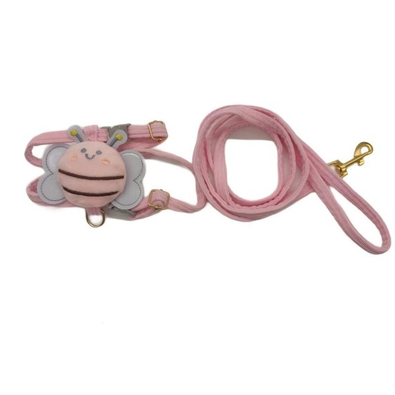 Pink Little Bee Pet Leash For Cats And Dogs