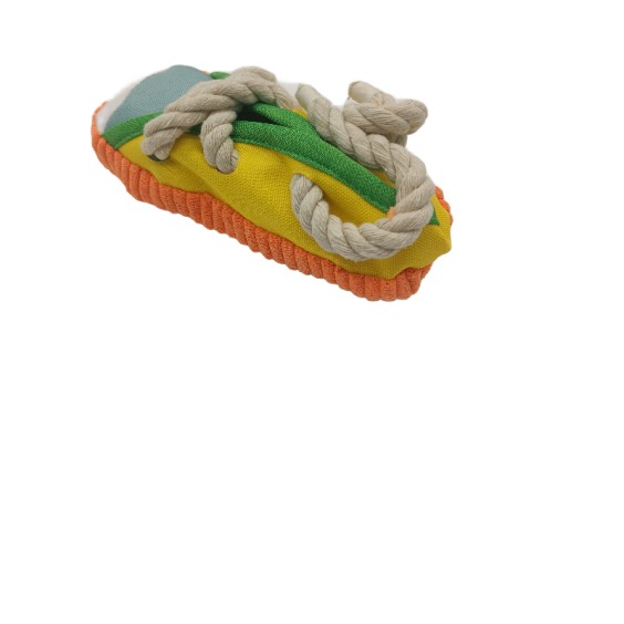 Locke Yellow Knot Shoes Pet Toy