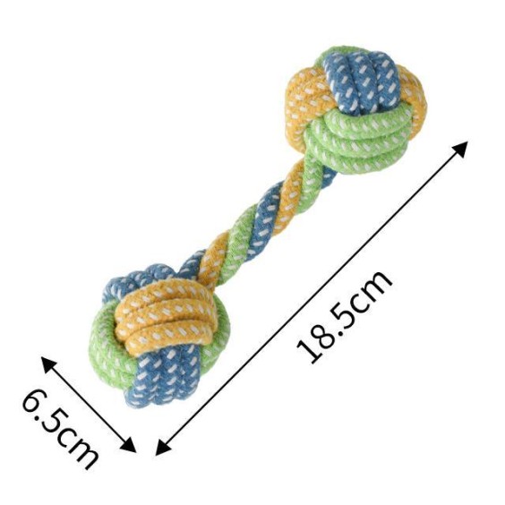 Rope Knot Toy Dumbbell Ball Pet Toy