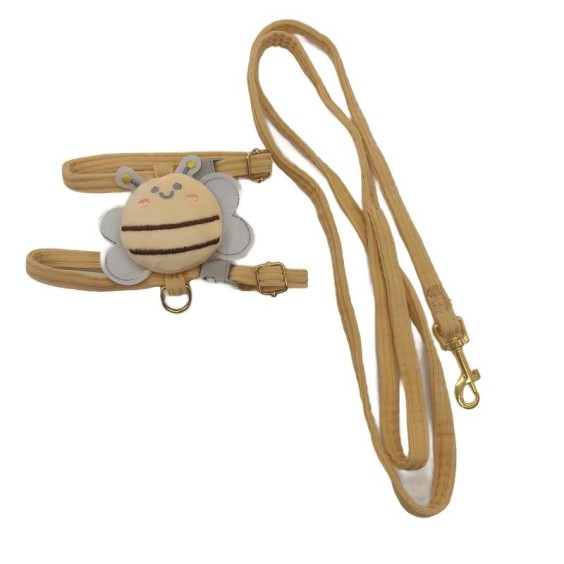 Yellow Little Bee Pet Leash For Cats And Dogs