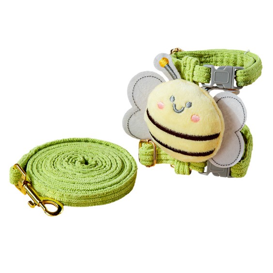 Green Little Bee Pet Leash For Cats And Dogs