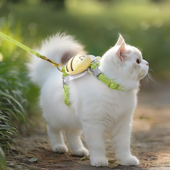 Green Little Bee Pet Leash For Cats And Dogs
