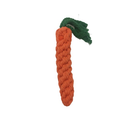 Corn Cob + Carrot + Double Knot Rope Pet Toy